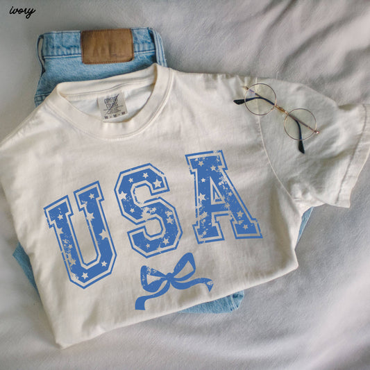 USA Star Coquette Tee