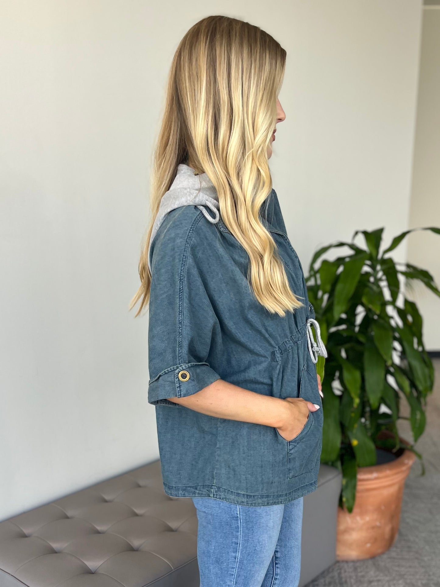 Medium - CC Denim Jacket w/Hood