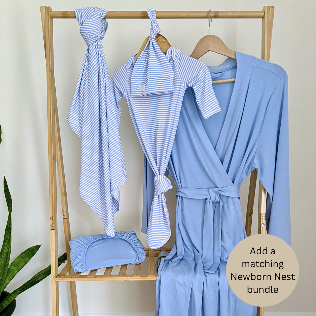 Mommy Robe - Solid Dusty Blue: Small/Medium