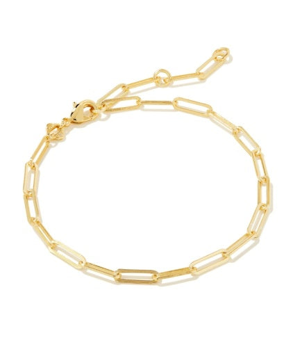 COURTNEY PAPERCLIP BRACELET - GOLD