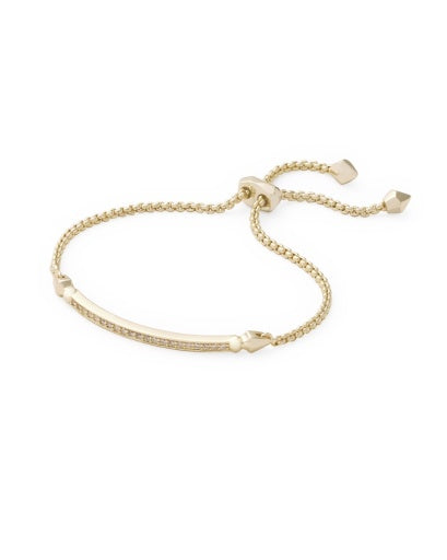 OTT BRACELET - GOLD METAL WHITE CZ
