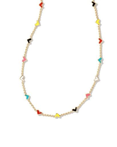 HAVEN HEART STRAND NECKLACE - GOLD MULTI MIX