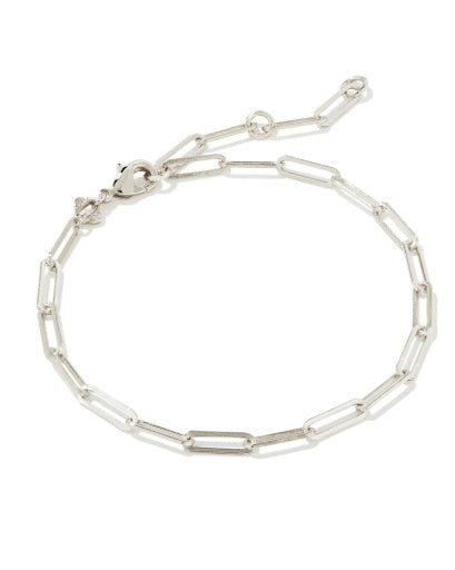 COURTNEY PAPERCLIP BRACELET - SILVER