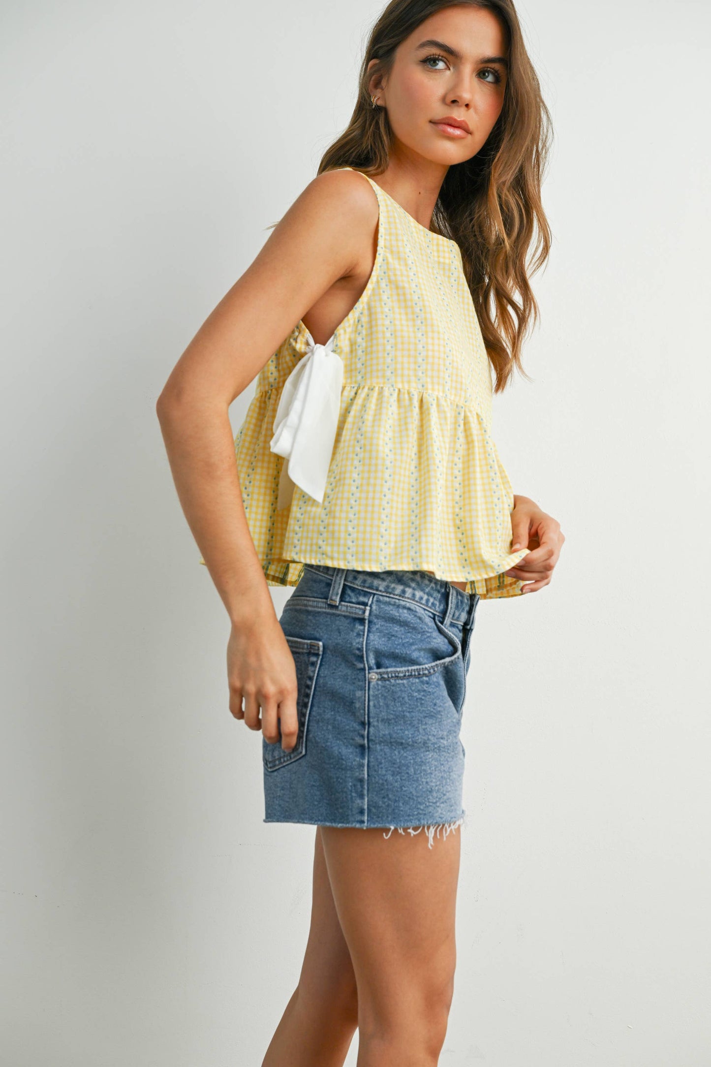 Sky Meadow Peplum Top - BMT7750