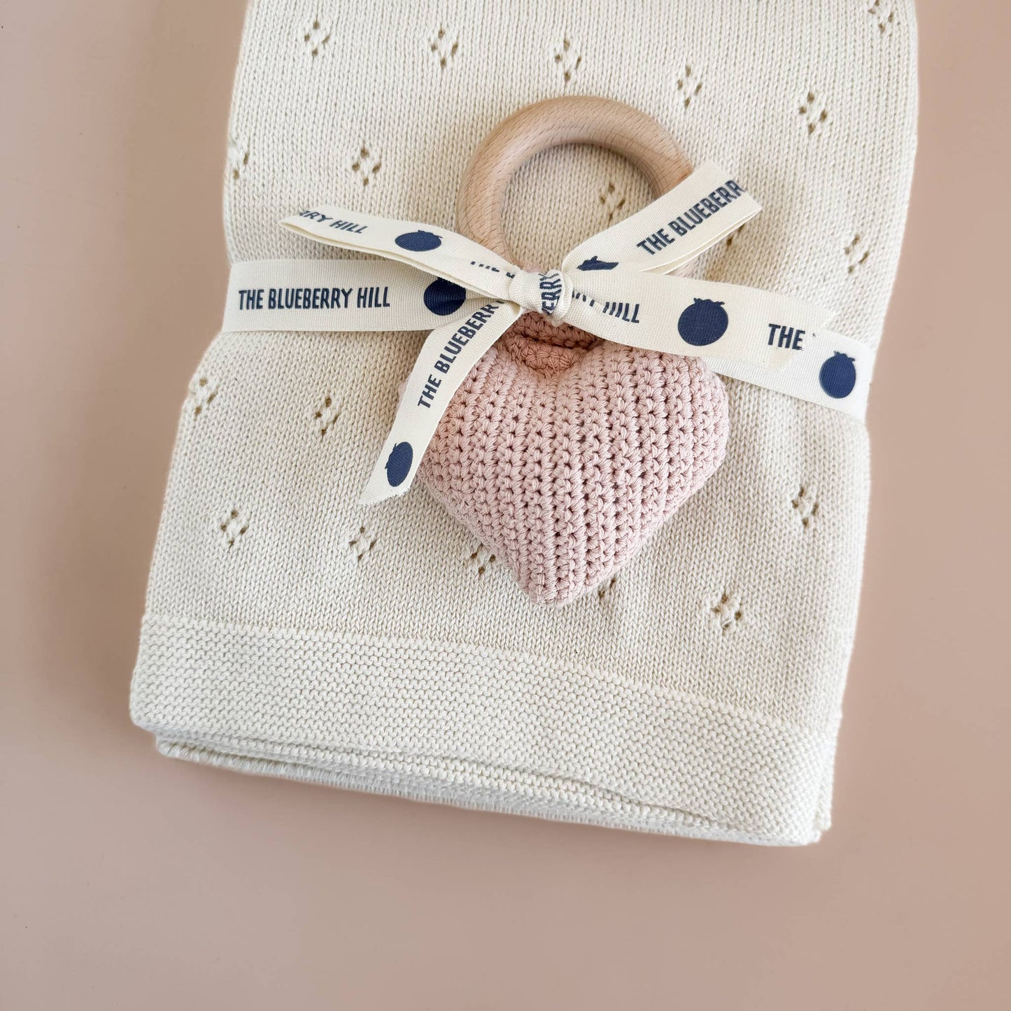 Heirloom Pique Blanket Cream Cotton Baby Embroidery Blanks