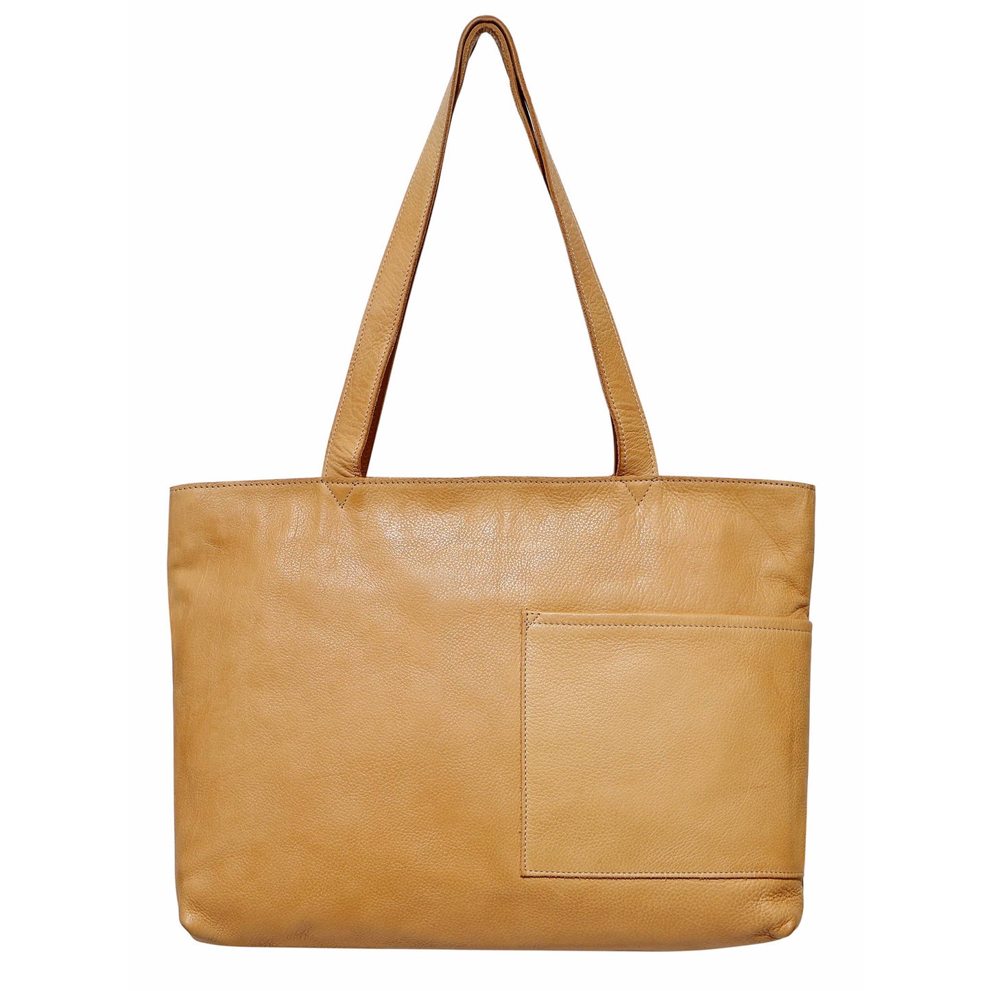 Noelle Handcrafted Leather Tote: Black