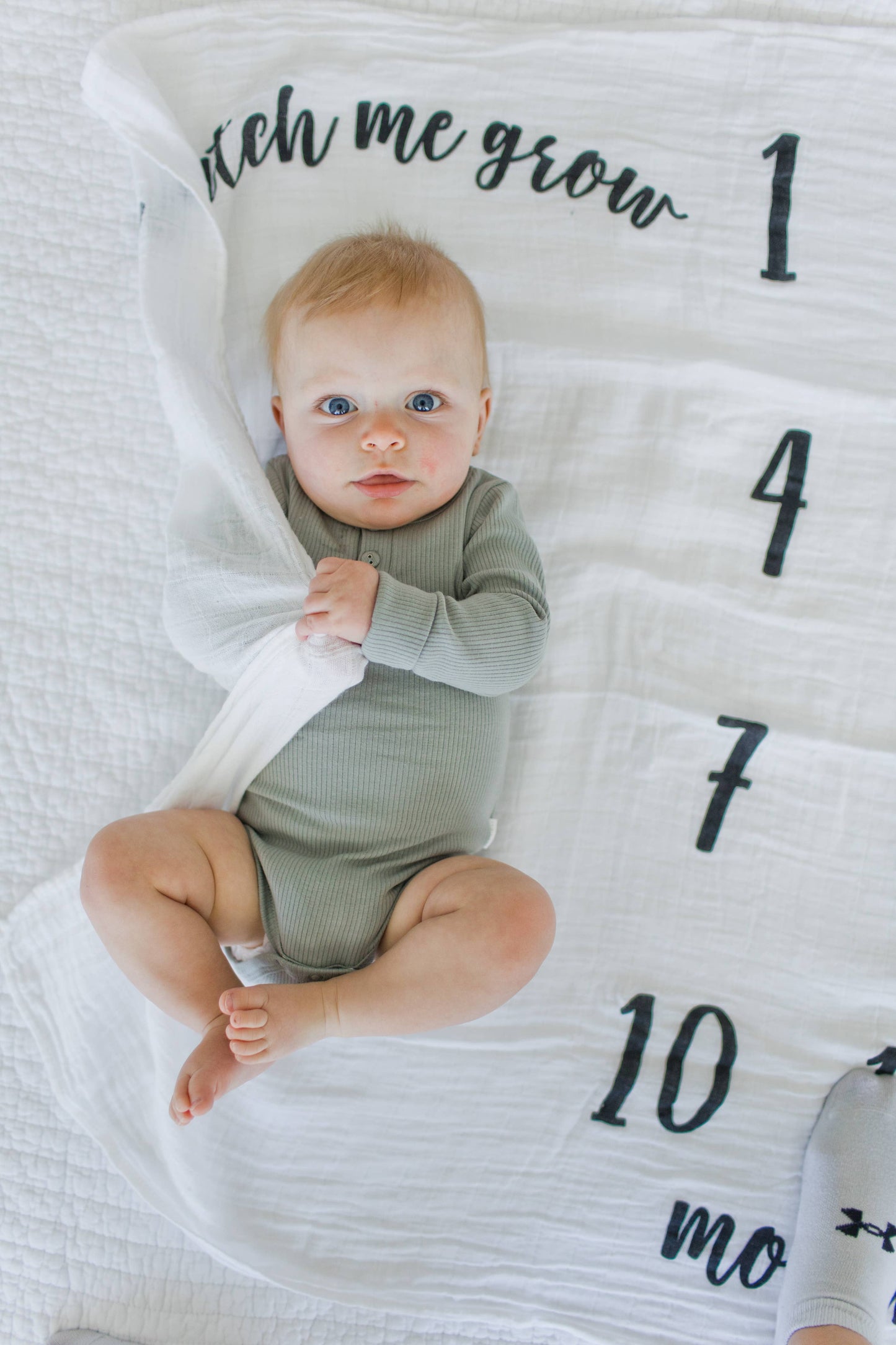 Baby Monthly Milestone Blanket, Photo Prop