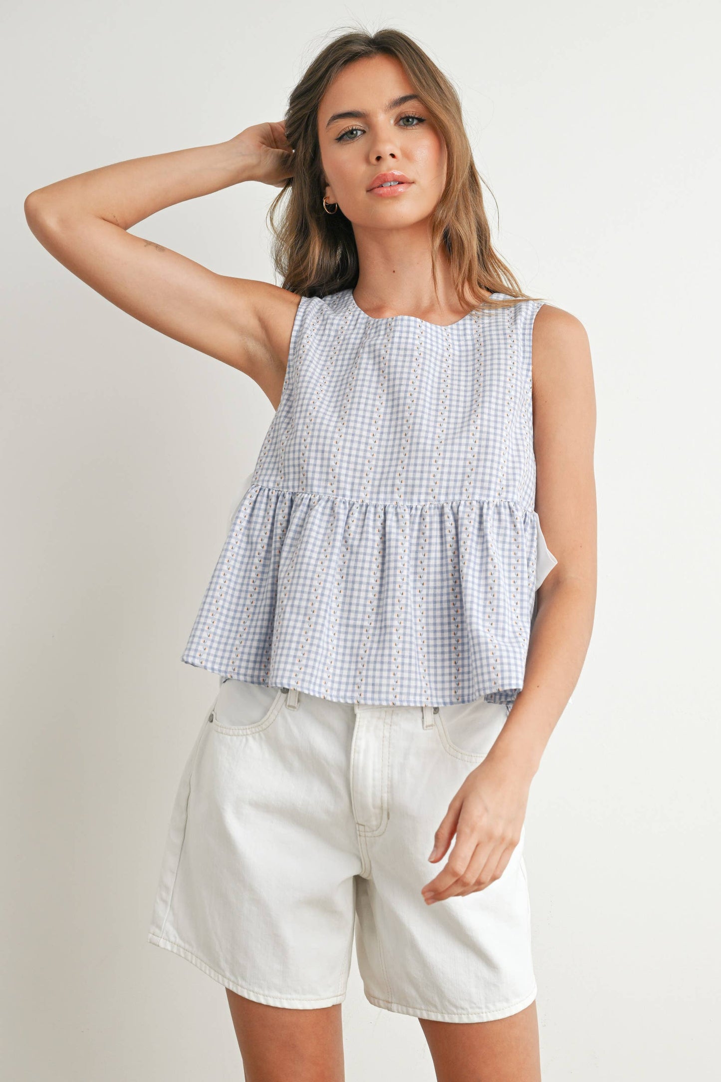 Sky Meadow Peplum Top - BMT7750