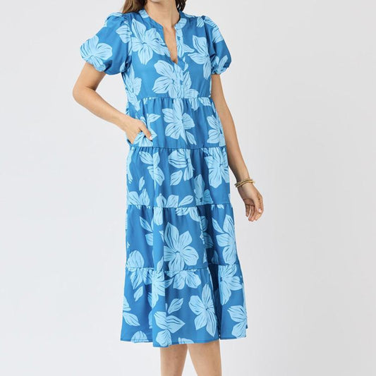 Kinsley Lagoon Bloom Ocean Dress