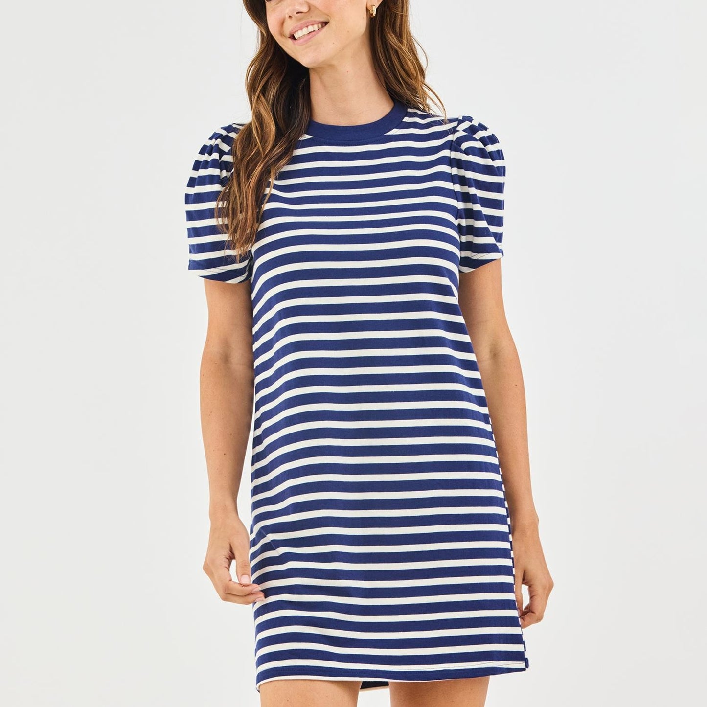 Dress Carolina T-Shirt Navy/White Stripe