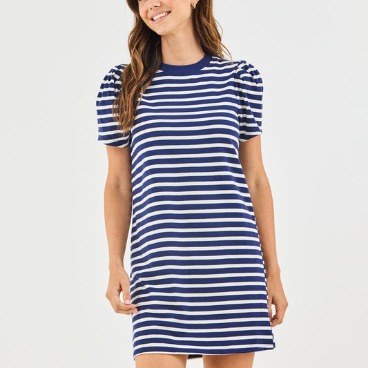 Dress Carolina T-Shirt Navy/White Stripe