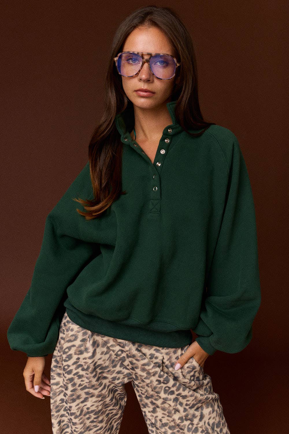 Piper Snap Button Collared Sweater