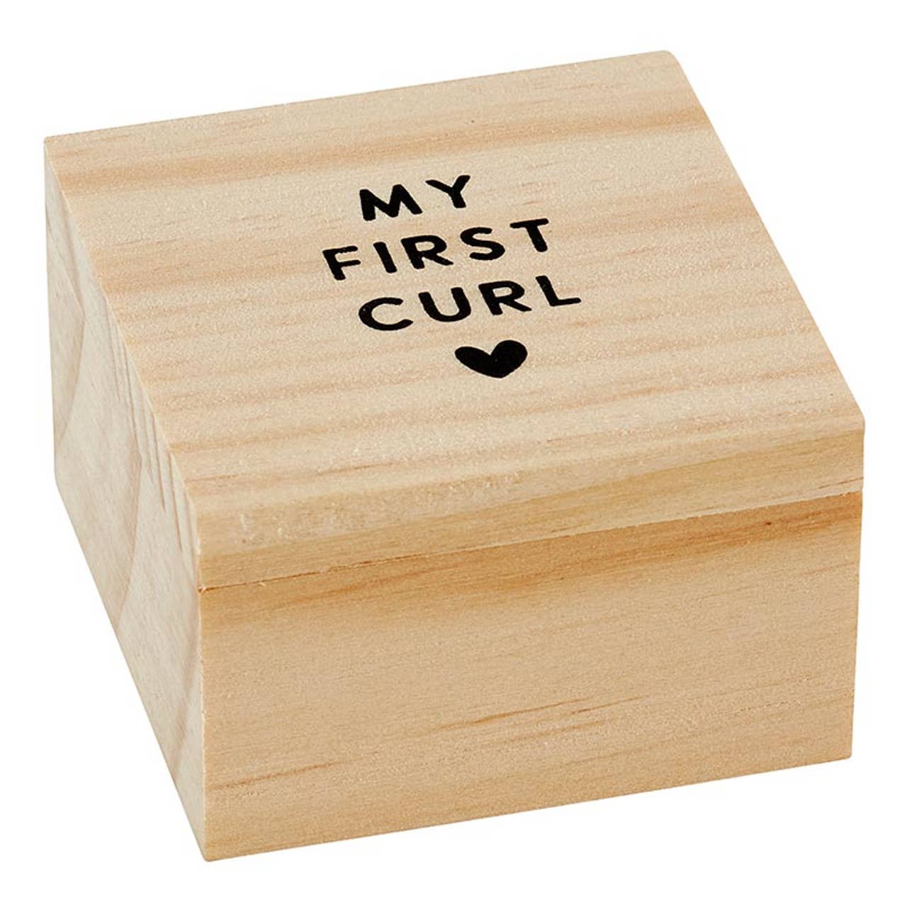 My First Curl Box: Wipe Clean with Damp Cloth / Pine Wood