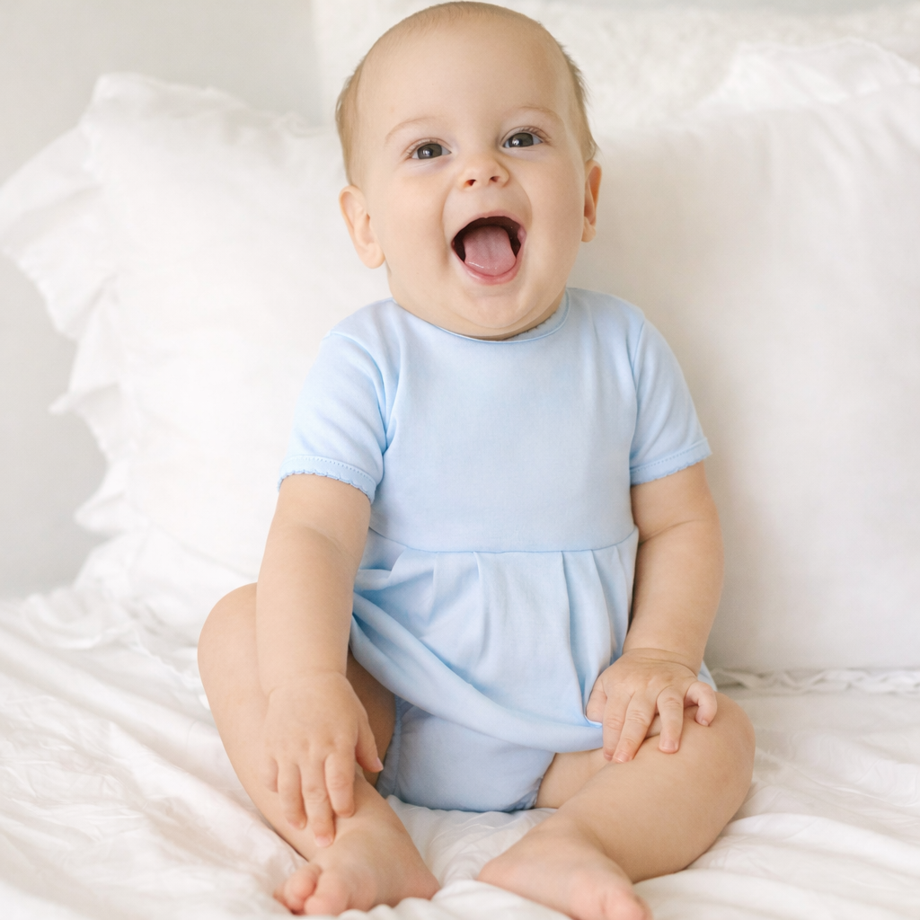 Essentials Solid Bubble - Blue: Preemie