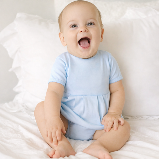 Essentials Solid Bubble - Blue: Preemie