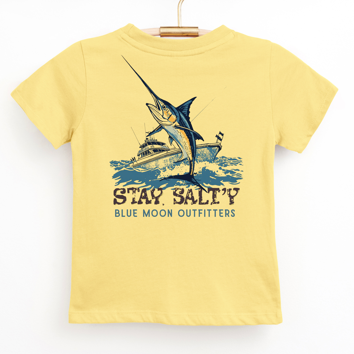 YXL Stay Salty- Youth Boys Saltwater Fishing Graphic Tee