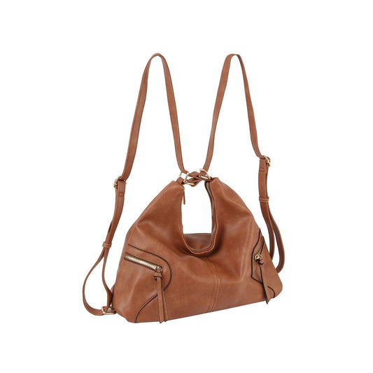 Urban Chic Convertible Hobo Bag: Dark Blush