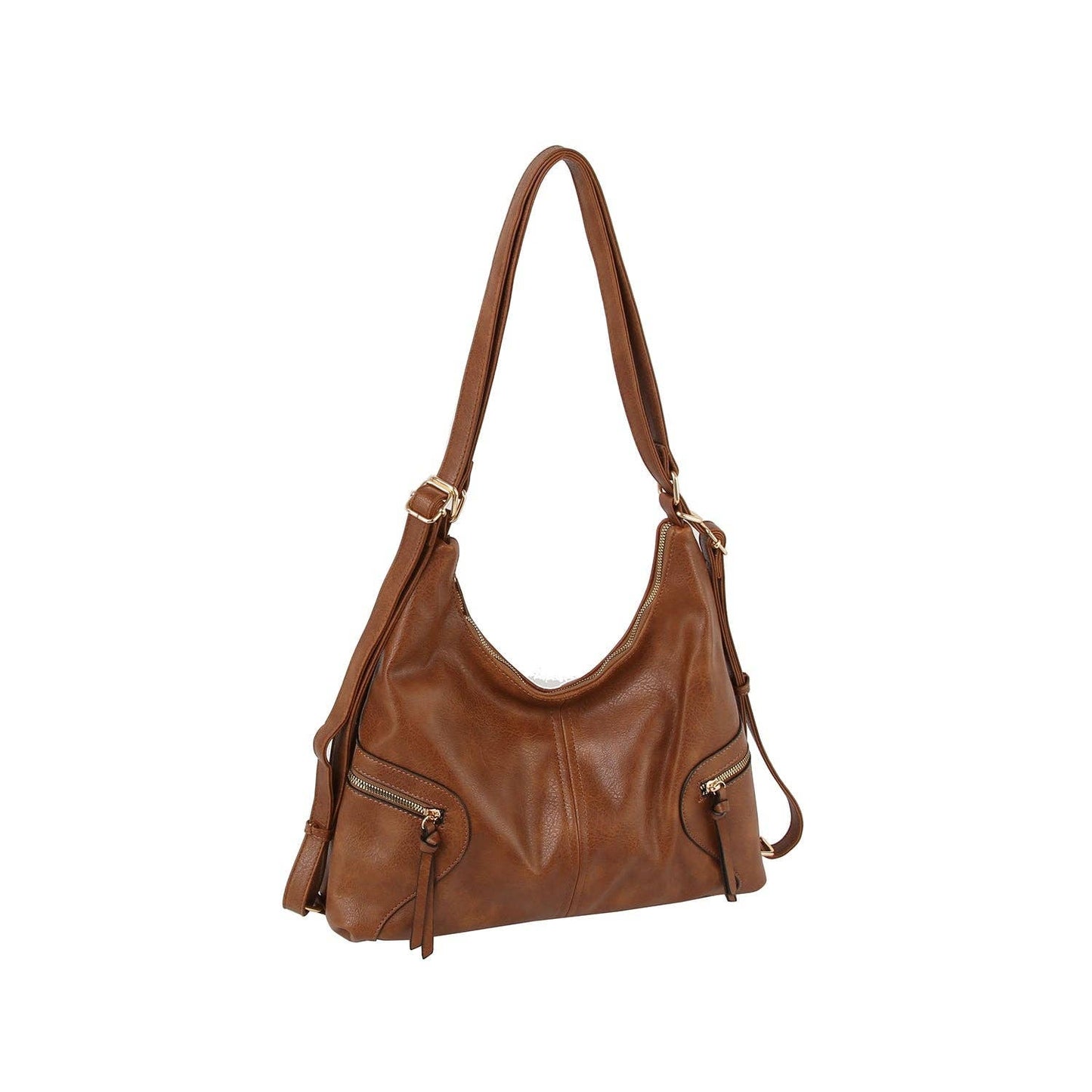 Urban Chic Convertible Hobo Bag: Dark Blush