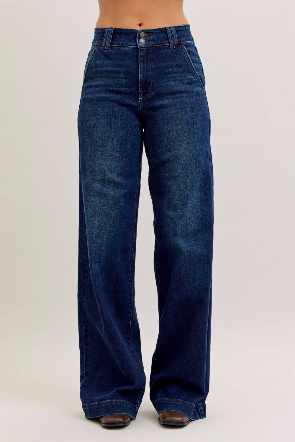HW Trouser Wide Leg - LONG: DK - LONG / 3(26)