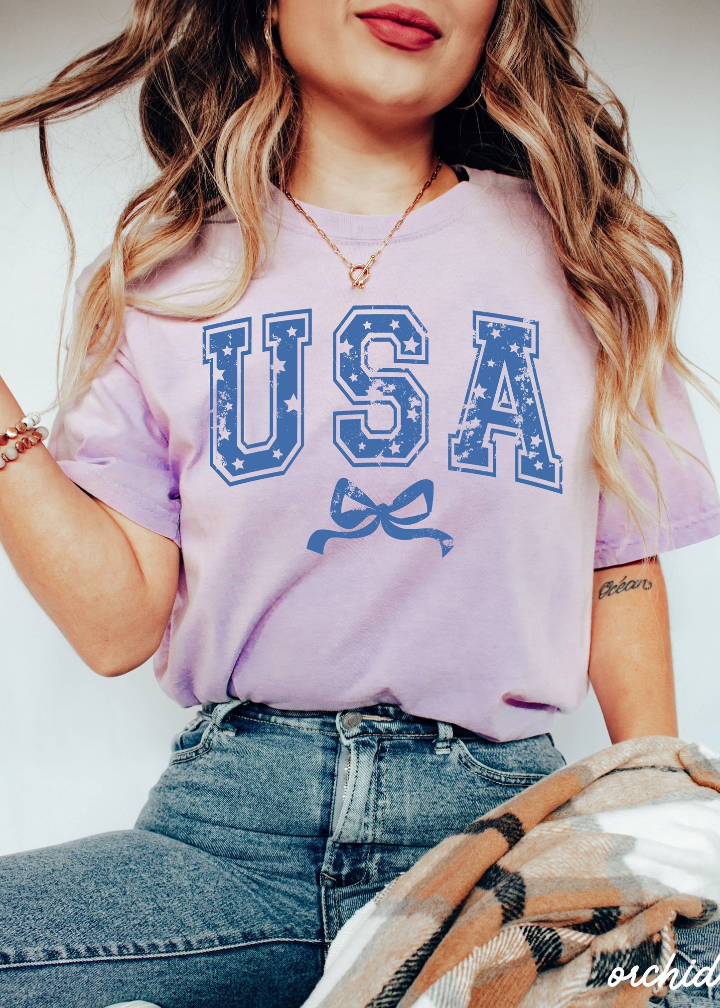USA Star Coquette Tee