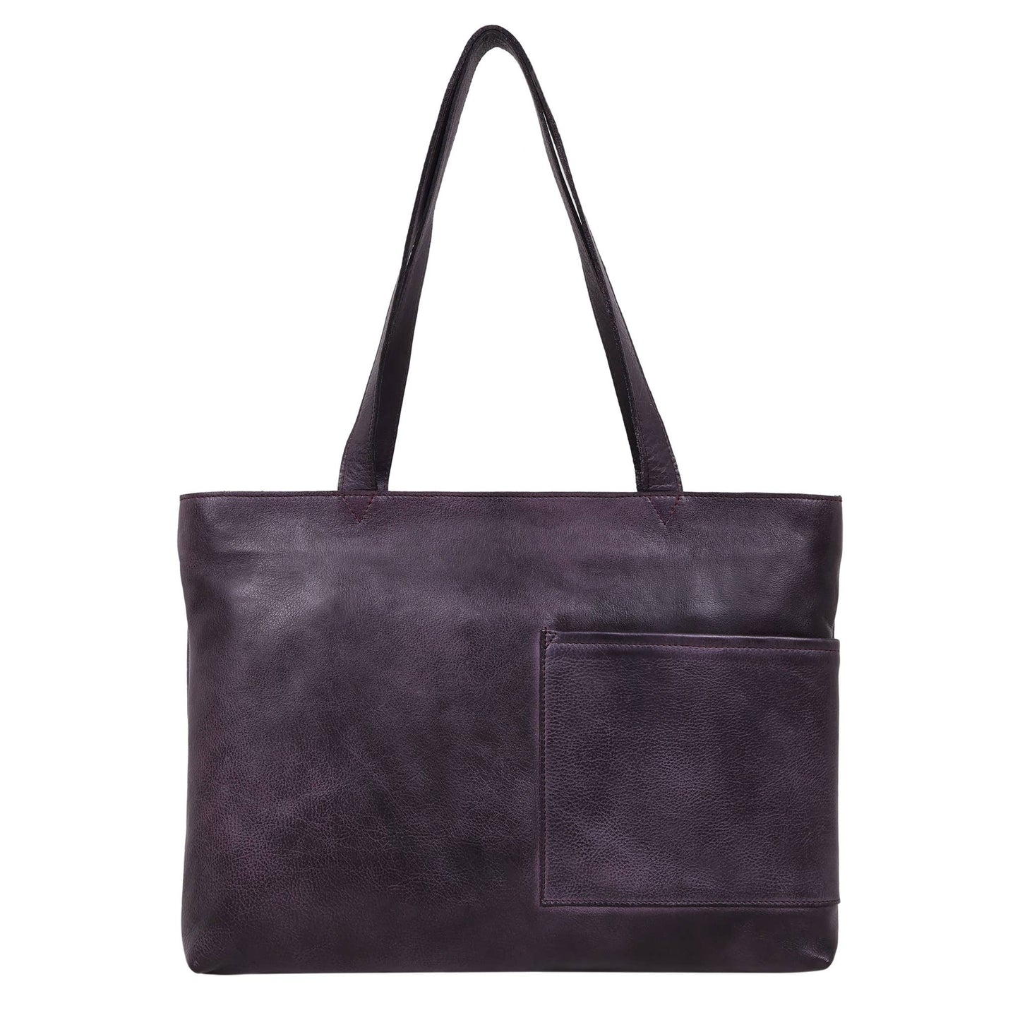 Noelle Handcrafted Leather Tote: Cognac