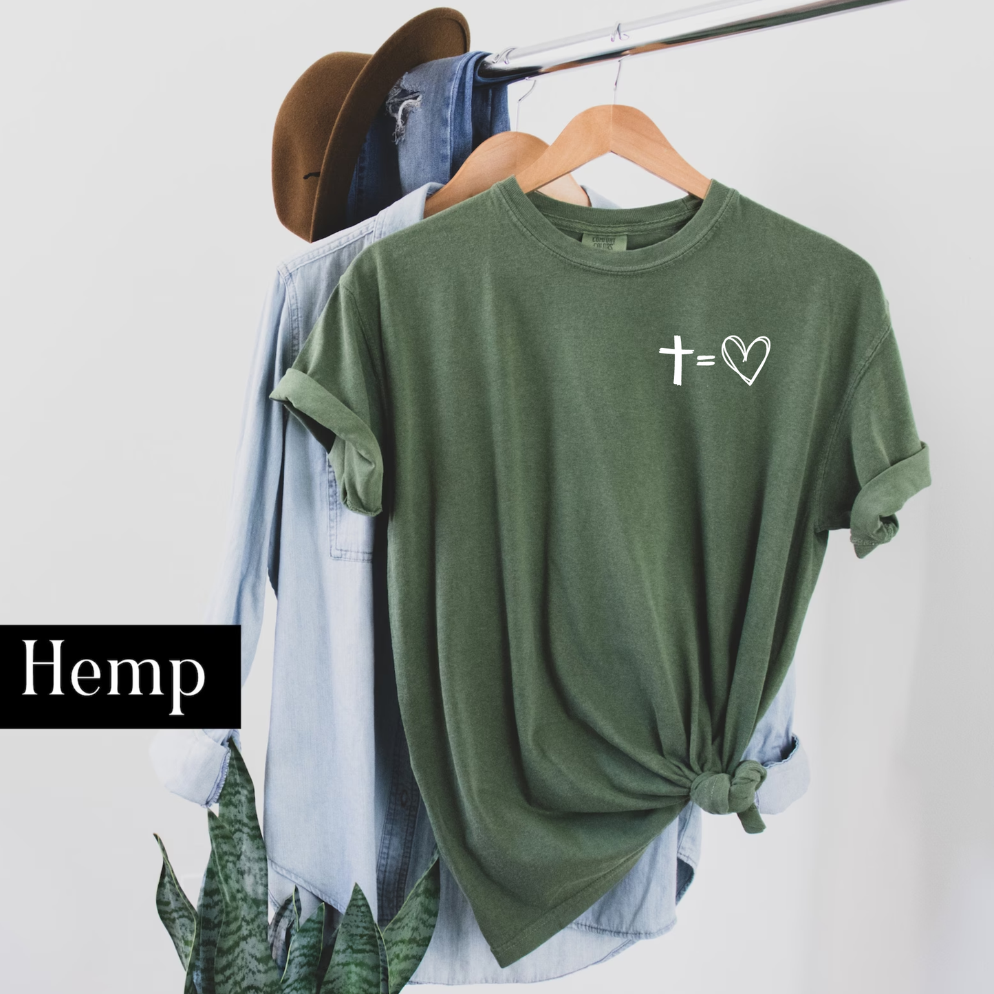 Jesus Has My Back Comfort Colors Heavyweight T-Shirt: Pepper / 2XL