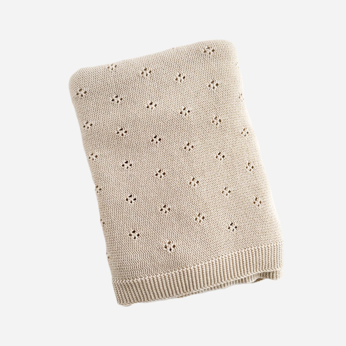 Heirloom Pique Blanket Birch Organic Cotton Embroidery Blank