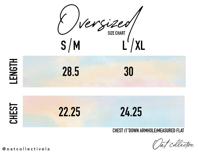 MEET ME AT THE BEACH Oversized Mineral Washed Graphic Top