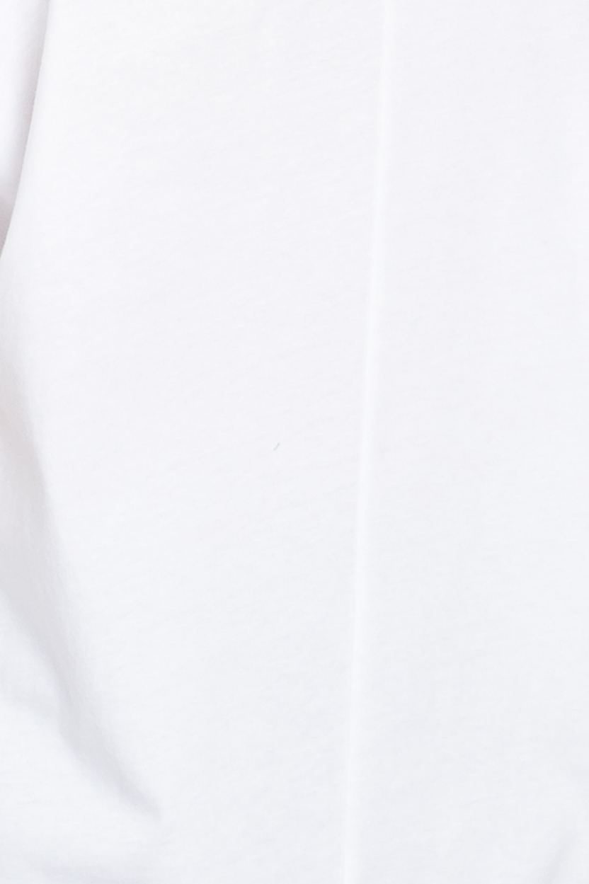 COTTON SHIRRED CROP TOP: Black / MEDIUM