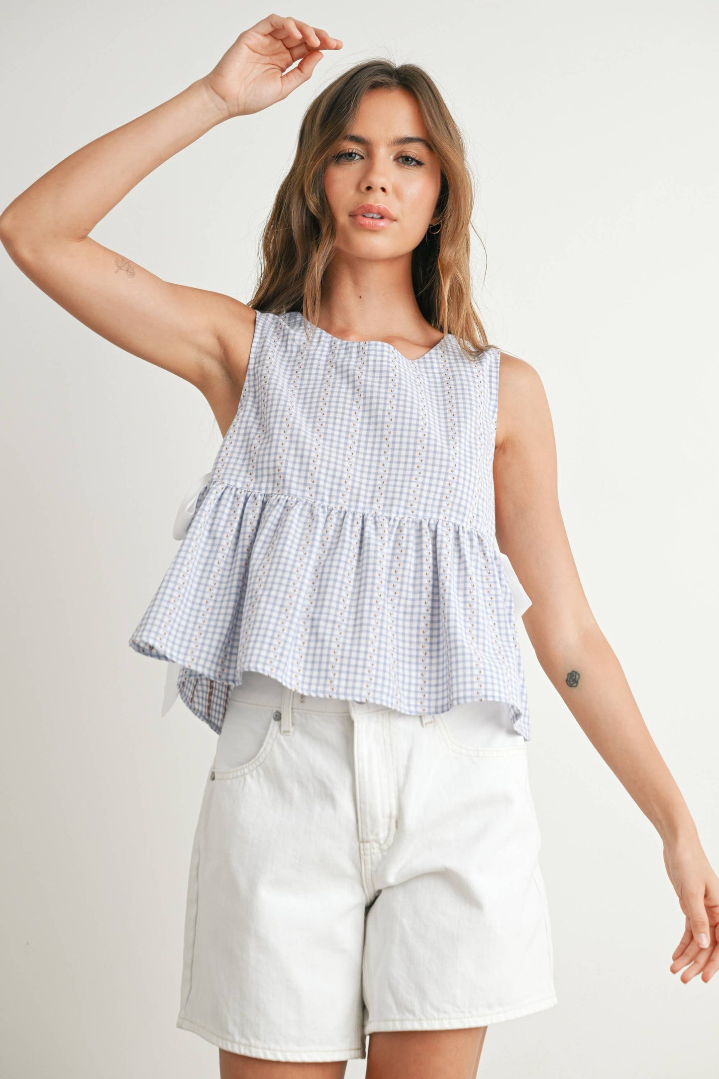 Sky Meadow Peplum Top - BMT7750