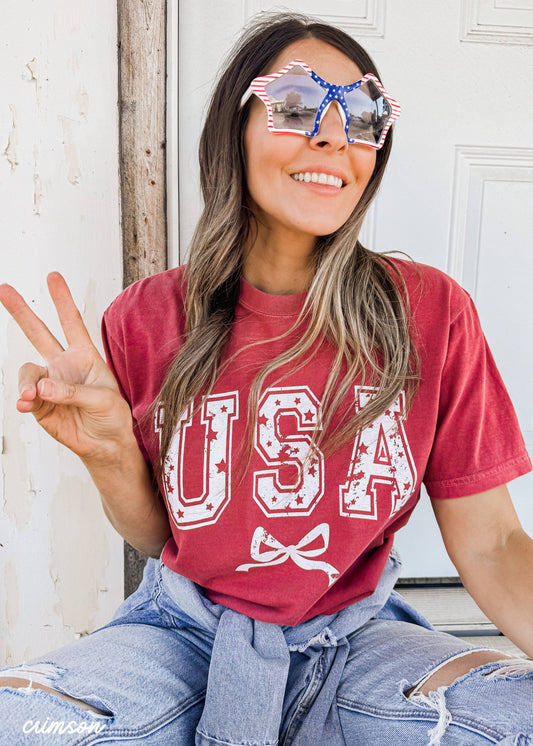 USA Star Coquette Tee