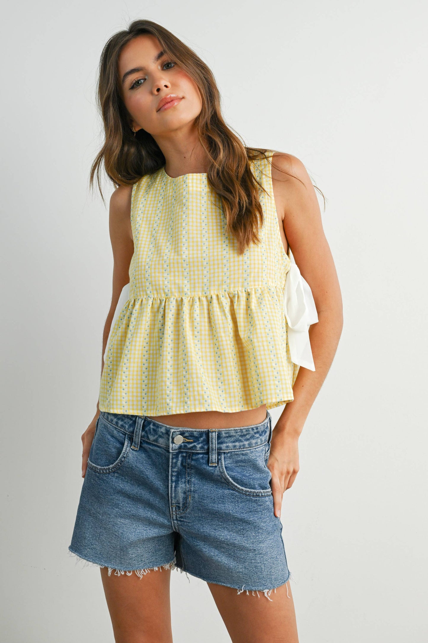 Sky Meadow Peplum Top - BMT7750