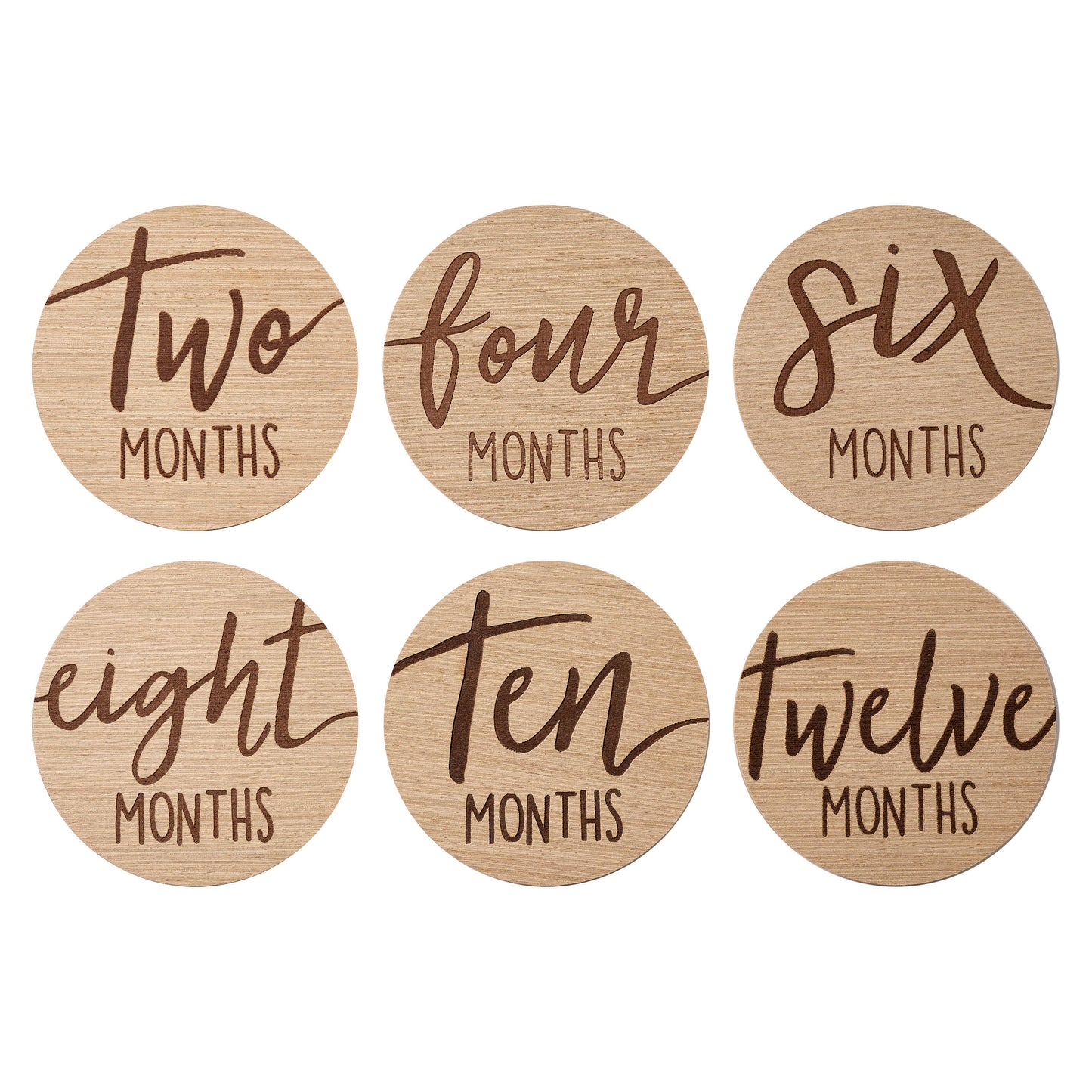 Baby Wooden Milestone Markers, Photo Prop, Neutral