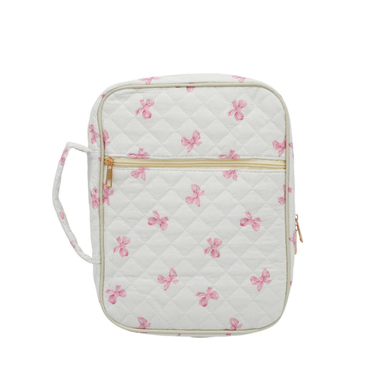Quilted Bible Case for Women- Bible bag for Kids : Blue Floral