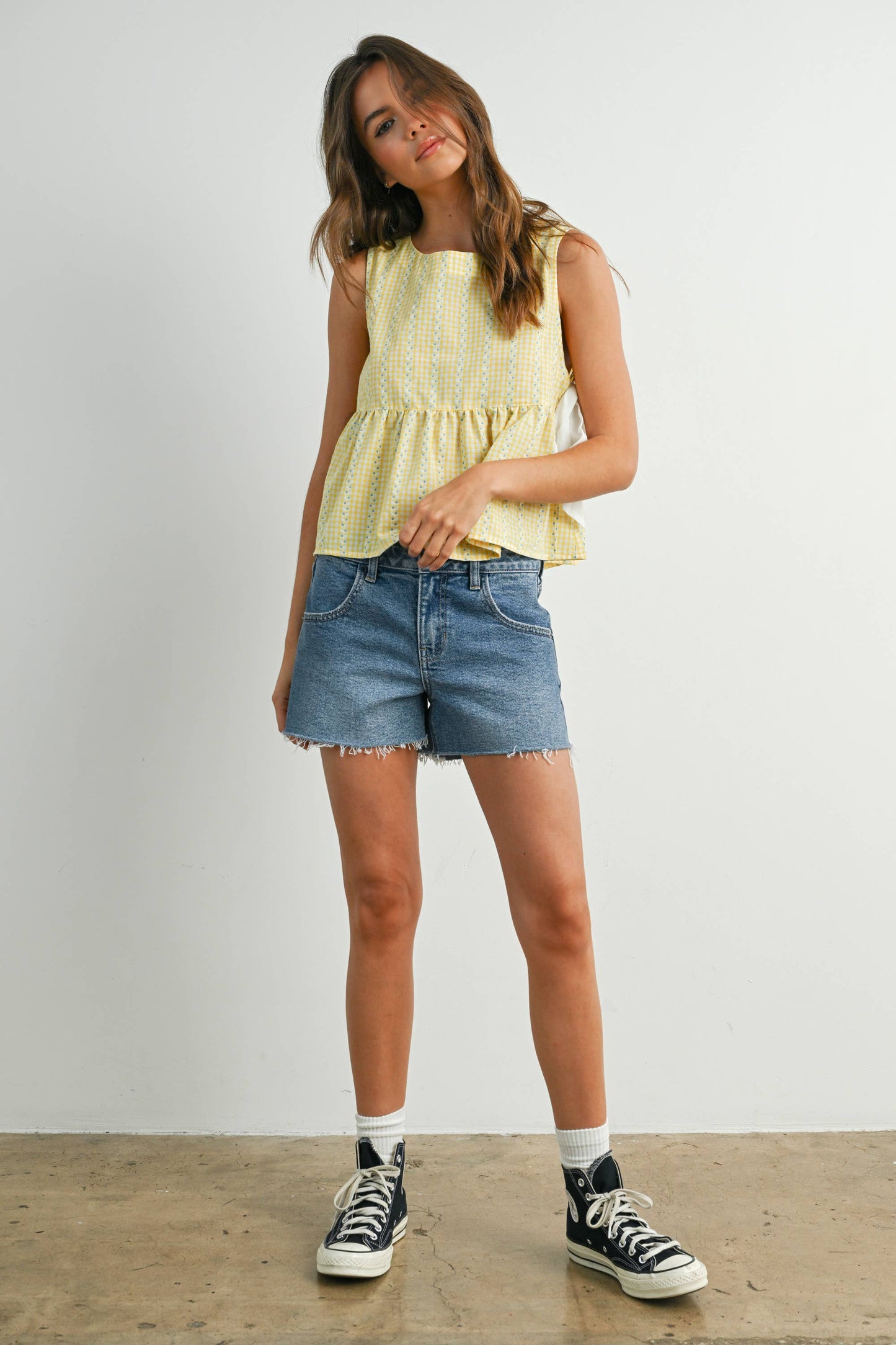 Sky Meadow Peplum Top - BMT7750