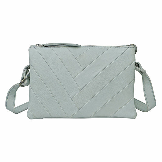 Sunny Handcrafted Leather Crossbody Bags: Sky Blue