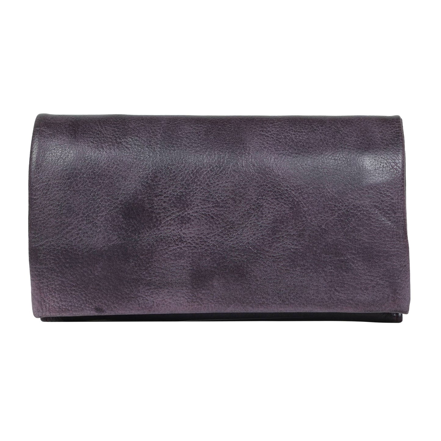 Eloise Handcrafted Leather Wallet: Eggplant