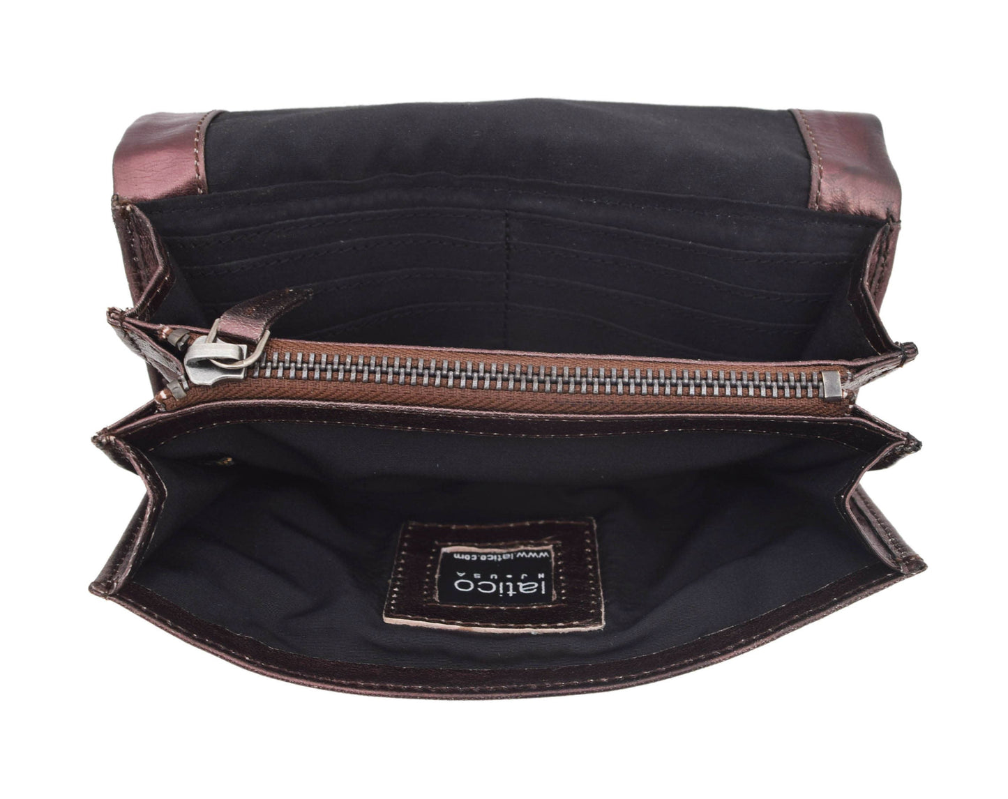 Eloise Handcrafted Leather Wallet: Denim