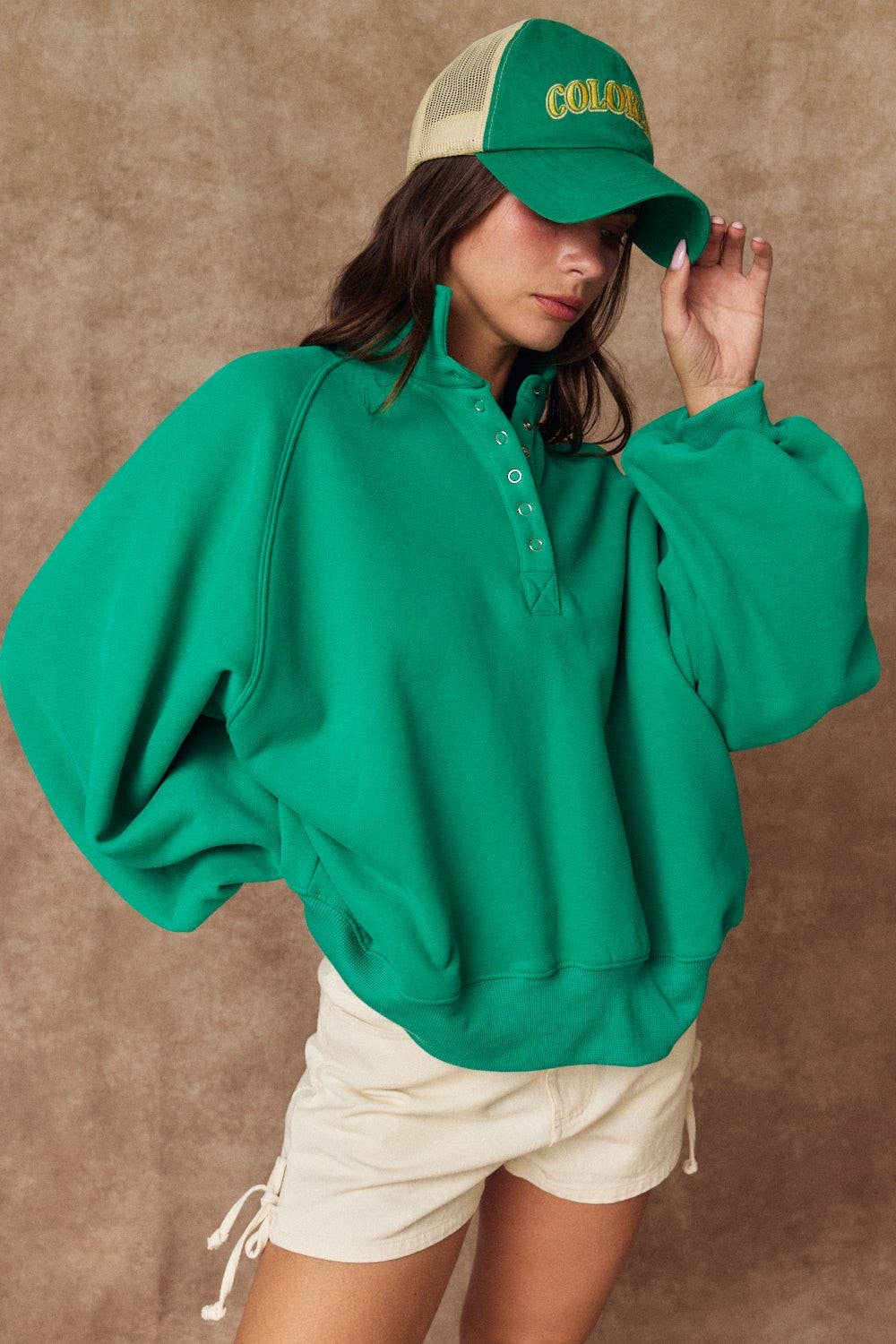 Piper Snap Button Collared Sweater