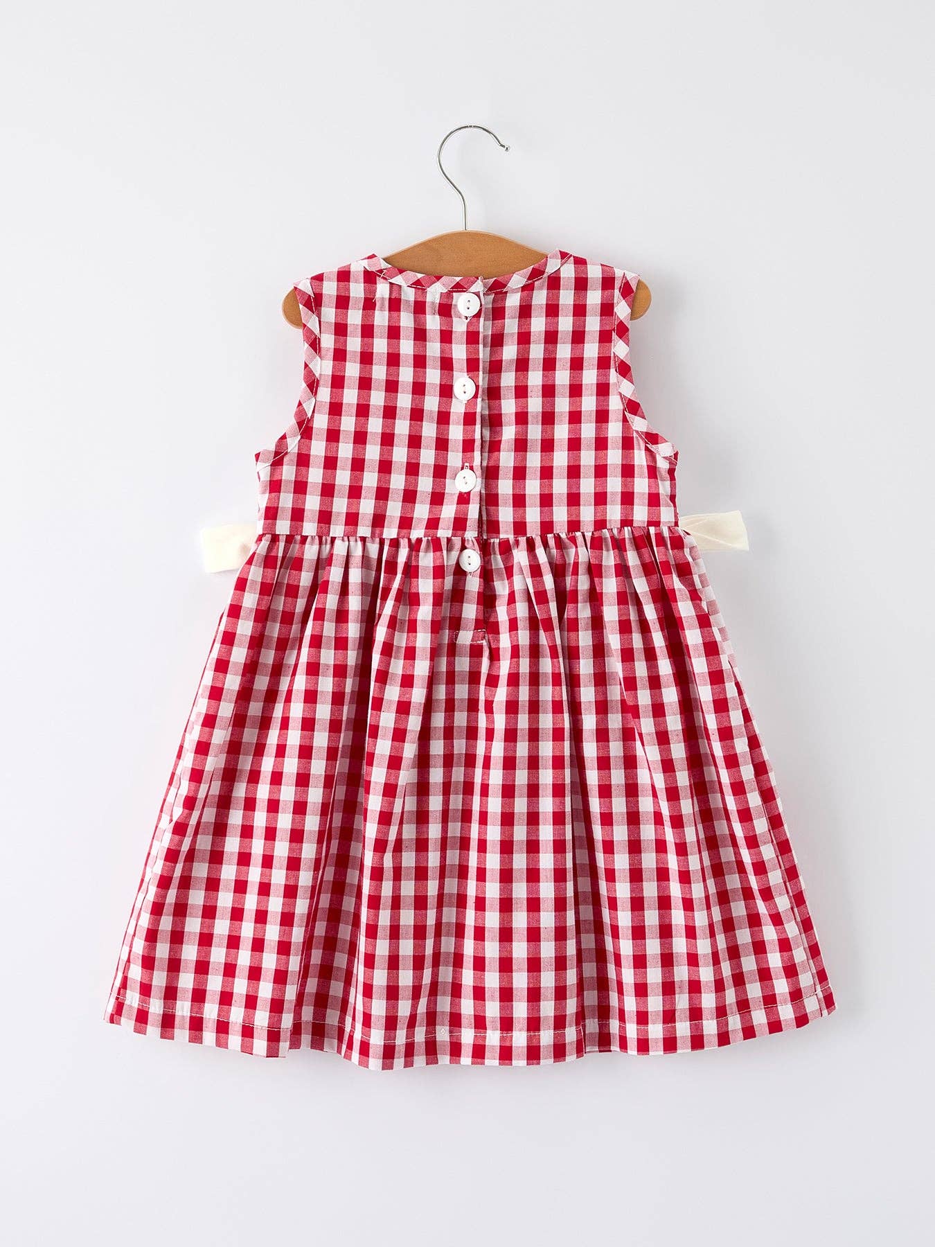 2T Mommy & Me Girl Dress – Dog Baseball Smocking Embroidery Outfit
