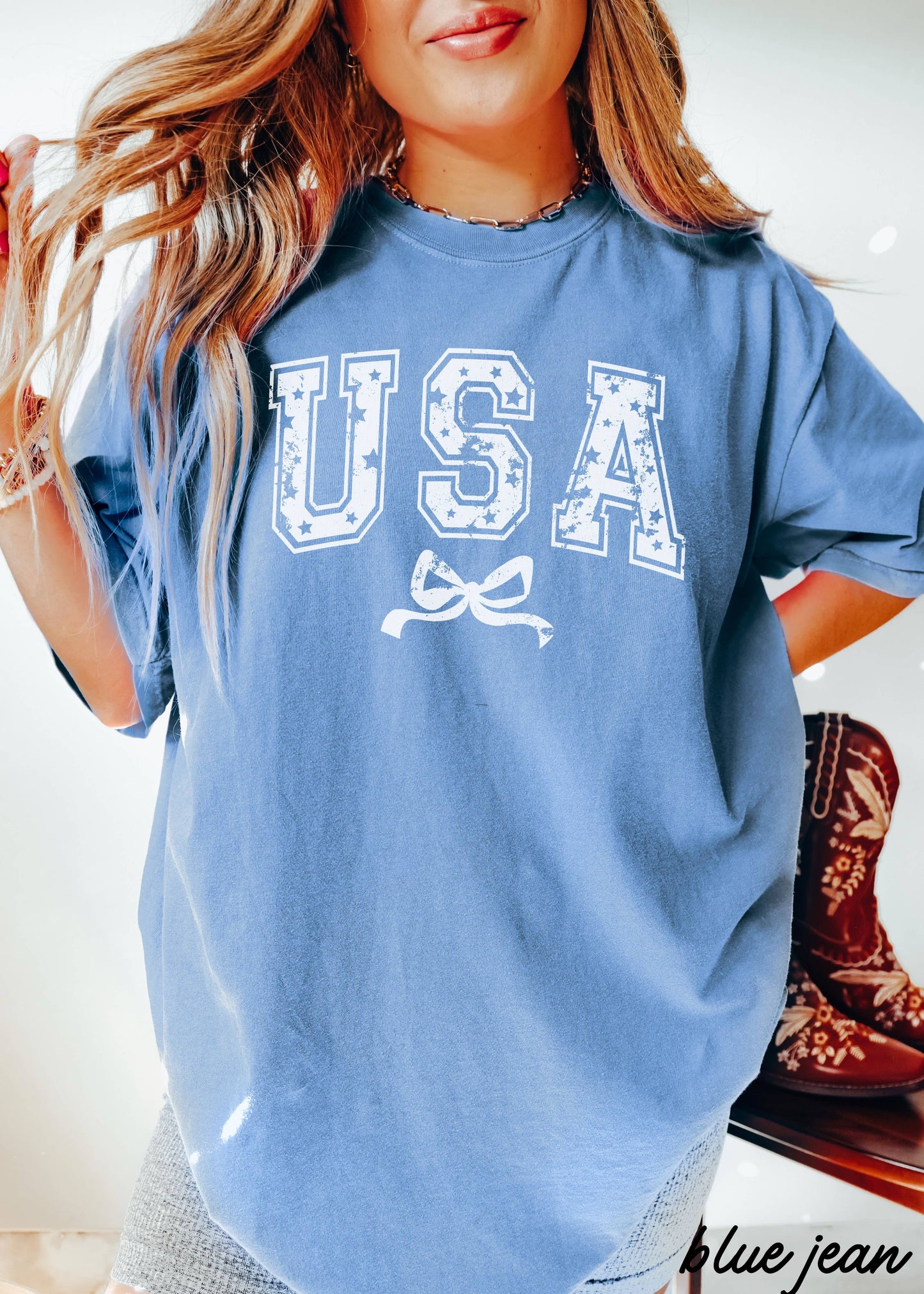 USA Star Coquette Tee