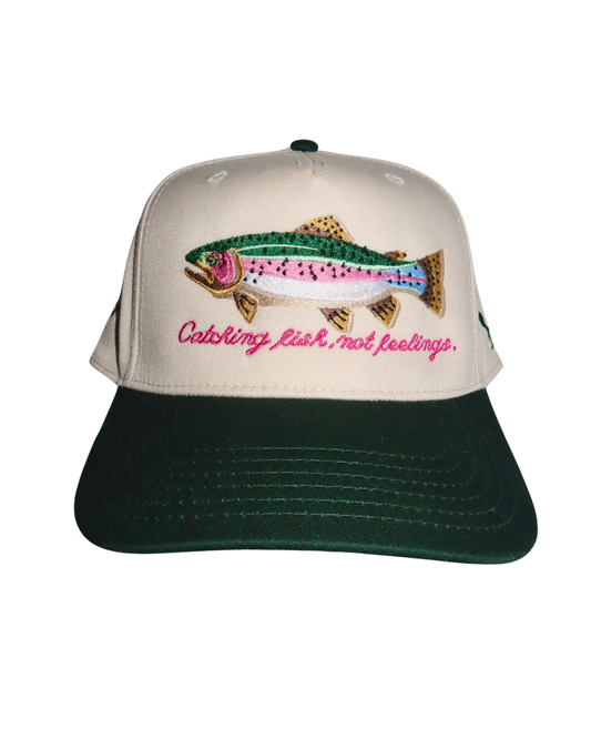 Catching Fish Not Feelings Trucker Hat 
