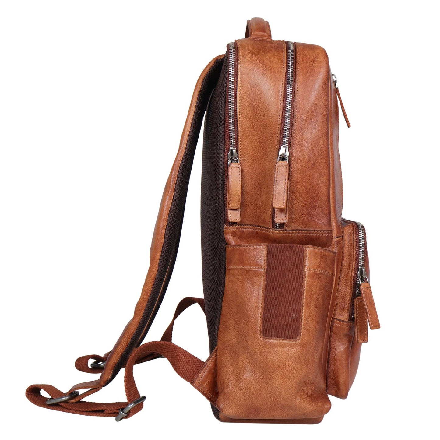 Atlas Leather Backpack: Cognac