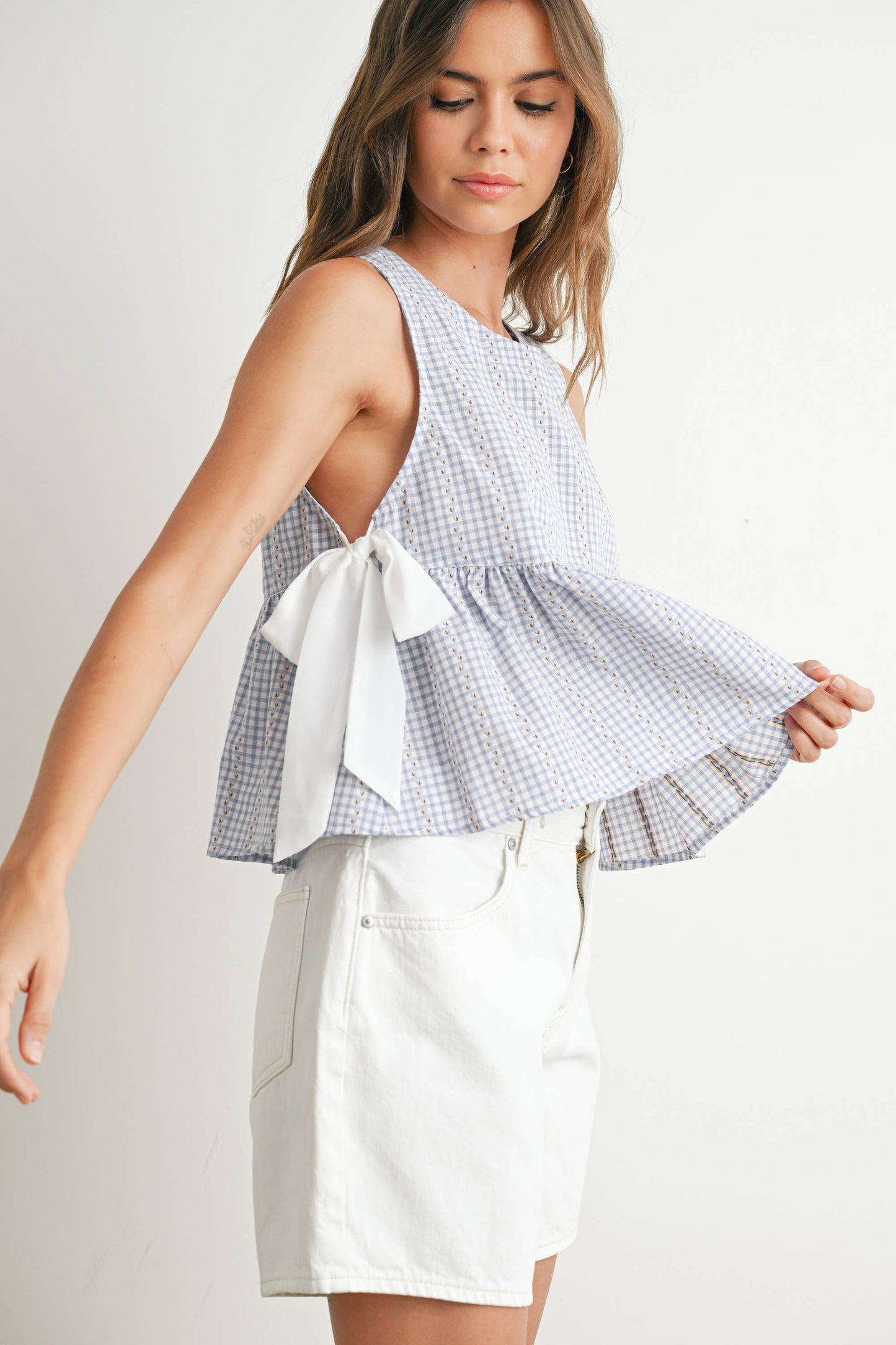 Sky Meadow Peplum Top - BMT7750
