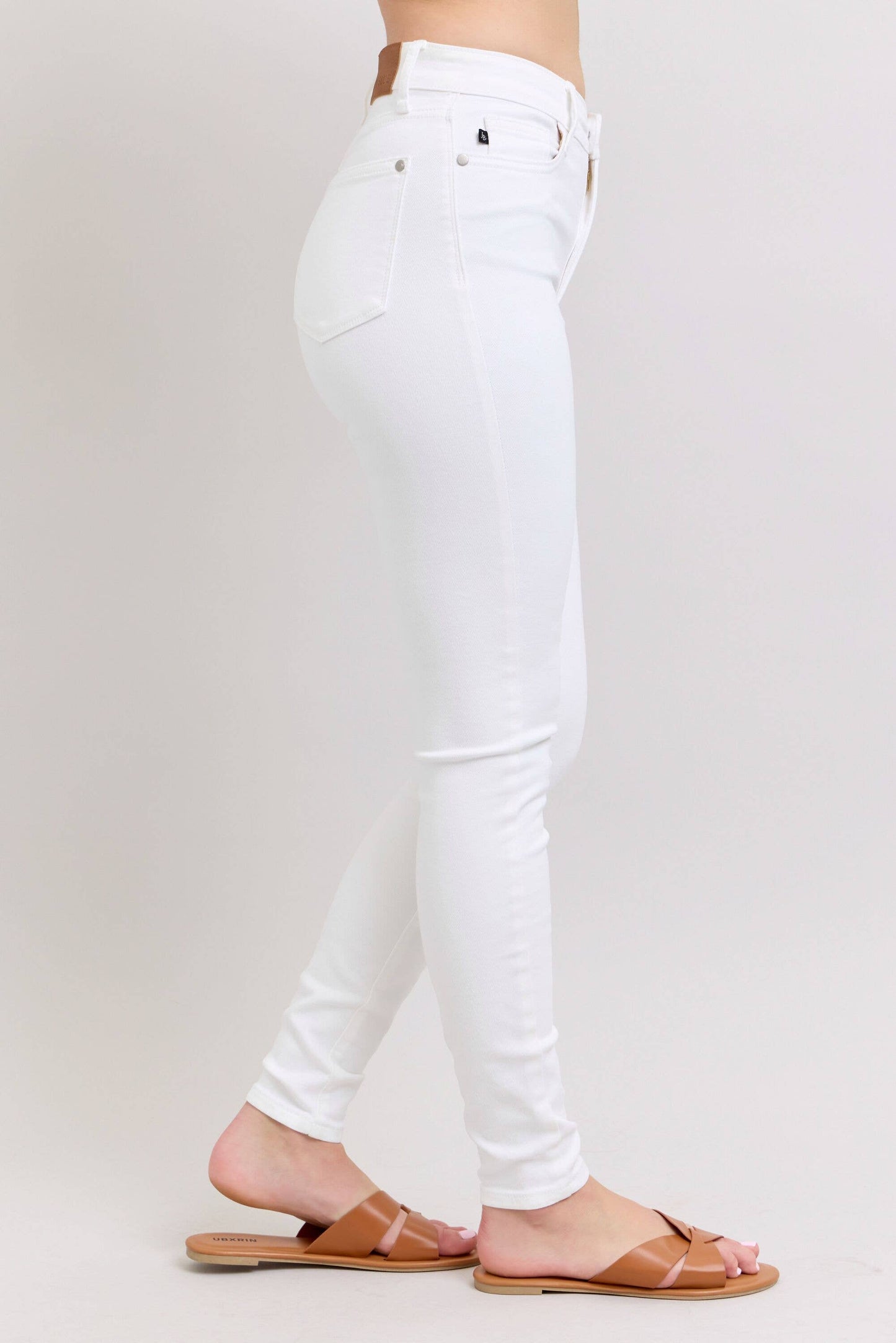 High Waisted Skinny: Wht / 9(29)