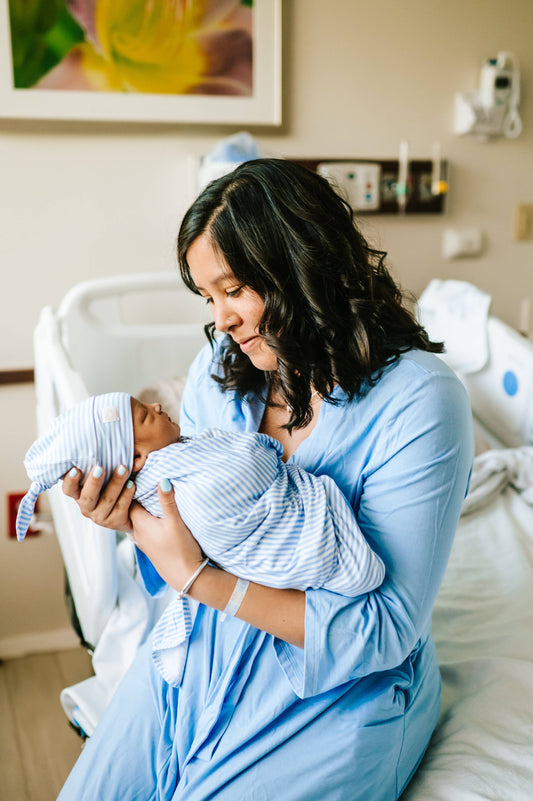 Mommy Robe - Solid Dusty Blue: Small/Medium