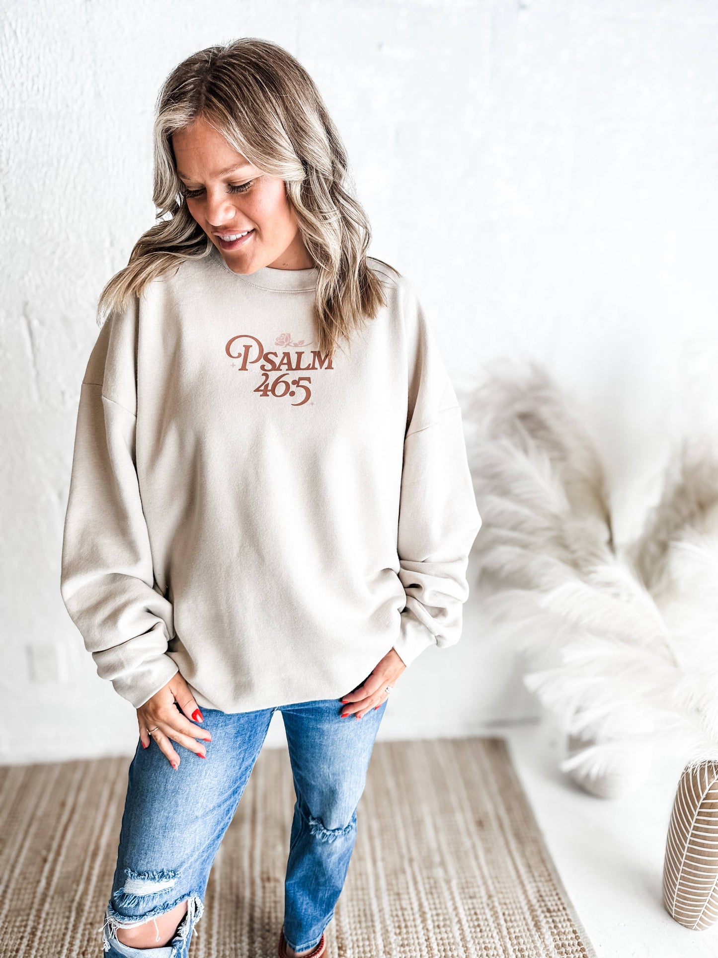 God is Within Her, She will Not Fail Sweatshirt: XL