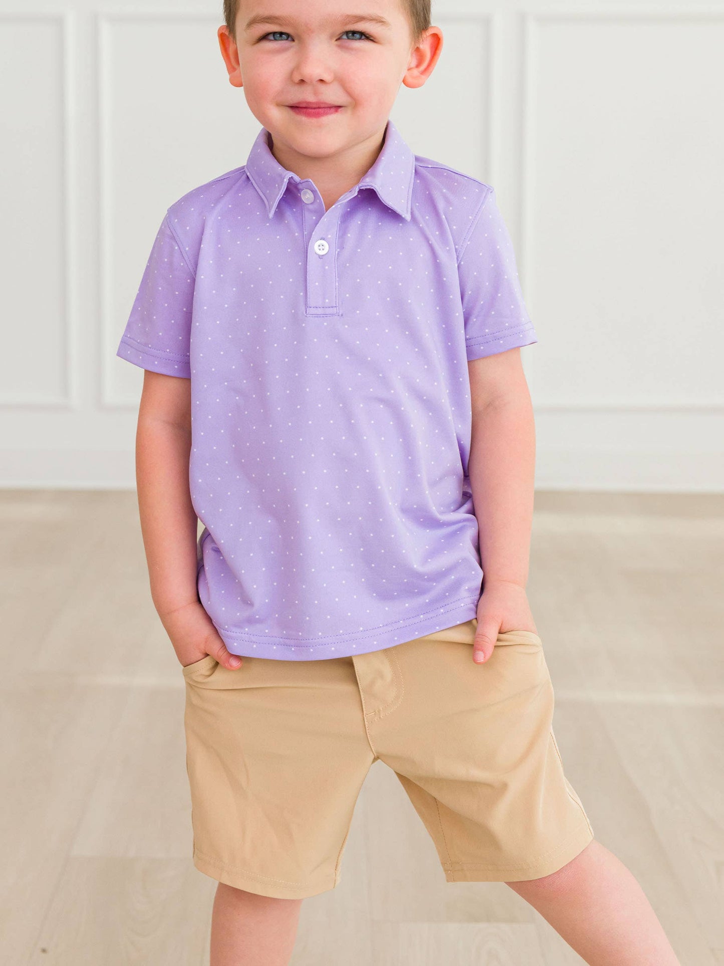 8 - Boys Classic Khaki Hybrid Shorts