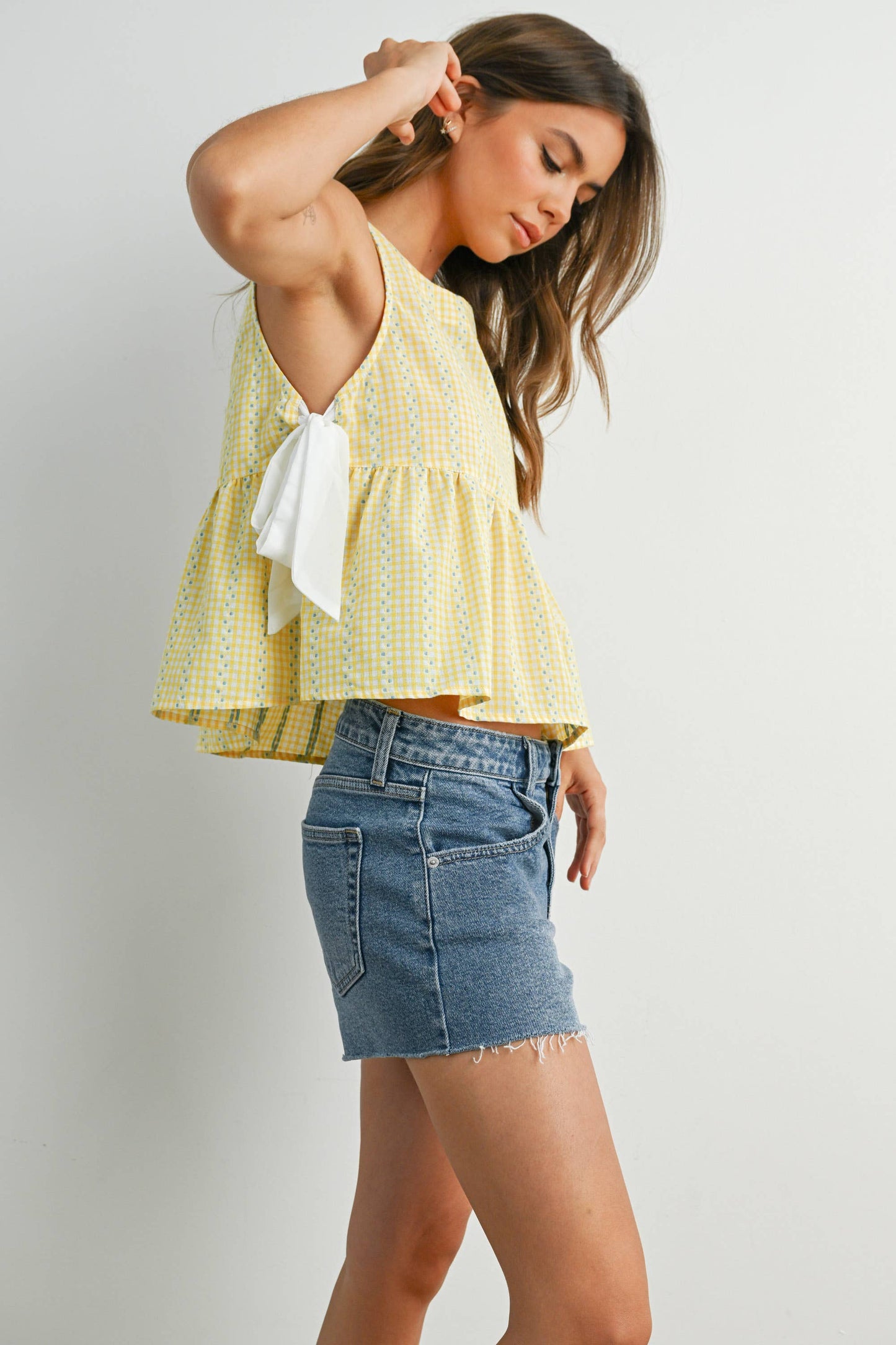 Sky Meadow Peplum Top - BMT7750