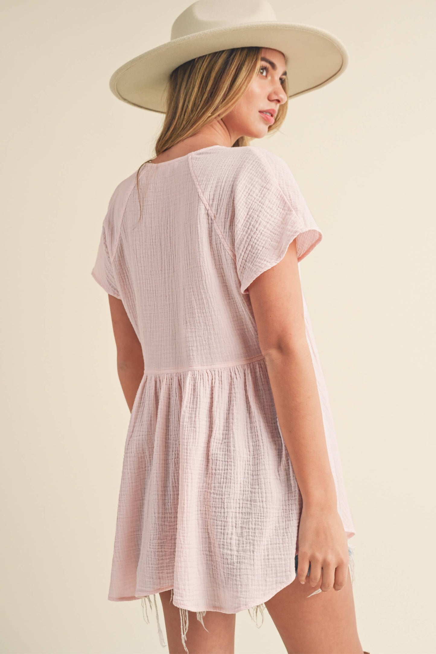 Small - 8275DD Florise Button Down Blouse 3: Oat / Contemporary / S